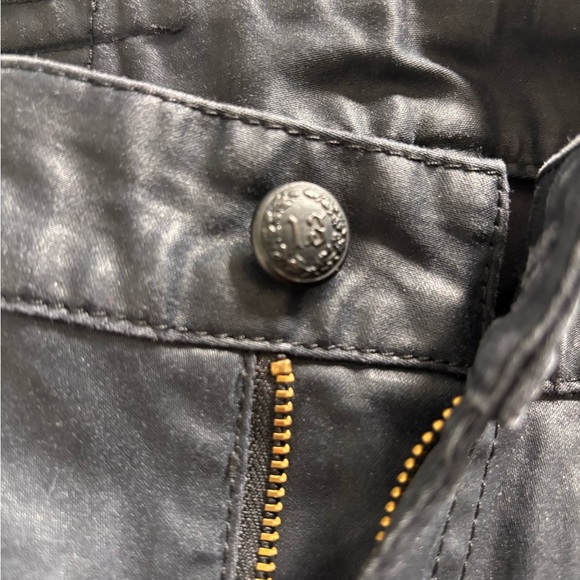 R13 Black Coated Skinny Jeans Made in Italy - Picture 6 of 12